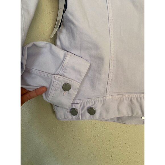 NWT Liverpool Los Angeles Womens Lilac Denim Jacket Size Small - Picture 11 of 13